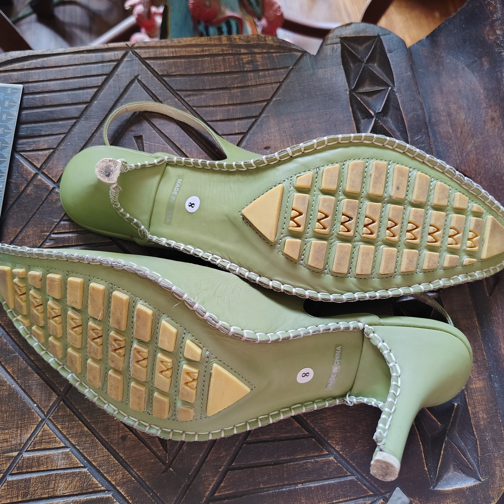 Matiko Green Women's Slingback Shoes - Picture 5 of 5